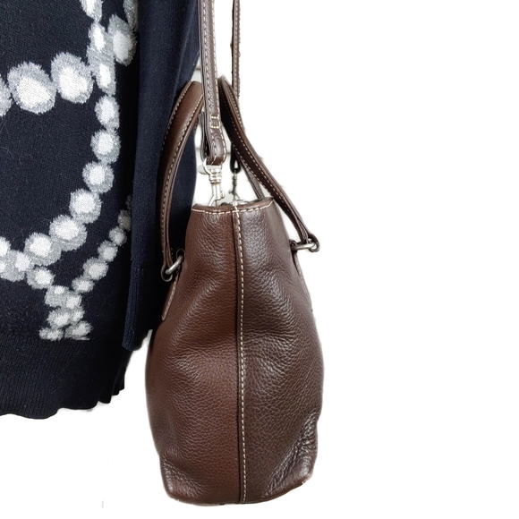 Fossil Lightly Pebbled Brown Leather Crossbody/Shoulder Bag - Picture 4 of 10